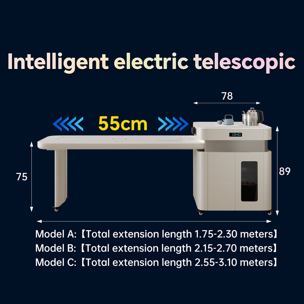 TUCOIVA Smart Heated Kitchen Island Dining Table