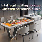 TUCOIVA Z-Leg Smart Kitchen Island Dining Table