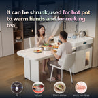 TUCOIVA Smart Heated Kitchen Island Dining Table