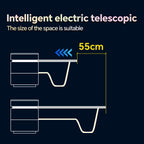 TUCOIVA Z-Leg Smart Kitchen Island Dining Table